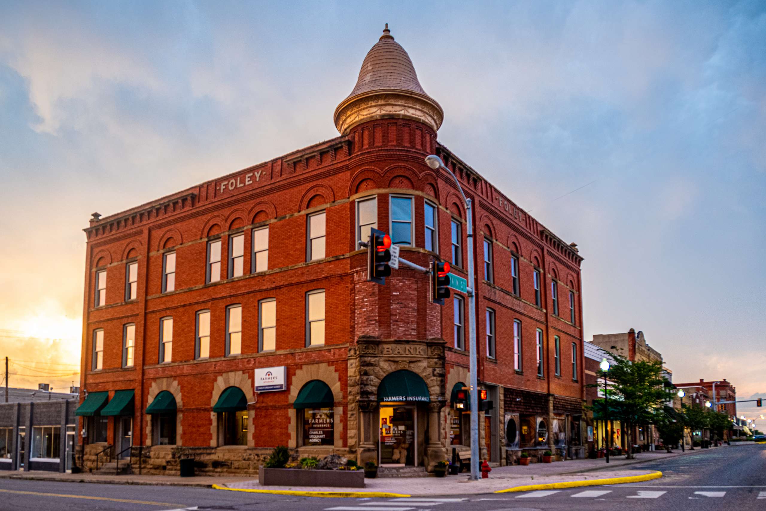 Foley Building in historic downtown Eufaula, Oklahoma